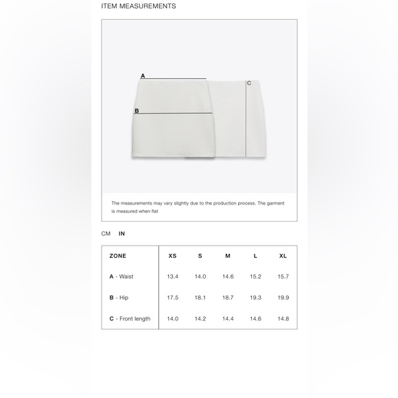 ZARA HIGH WAIST MINI SKIRT ZW COLLECTION - Picture 10 of 12